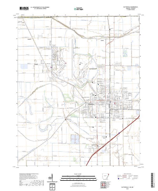 Blytheville, AR-MO — USGS 7.5-minute topo (2024)