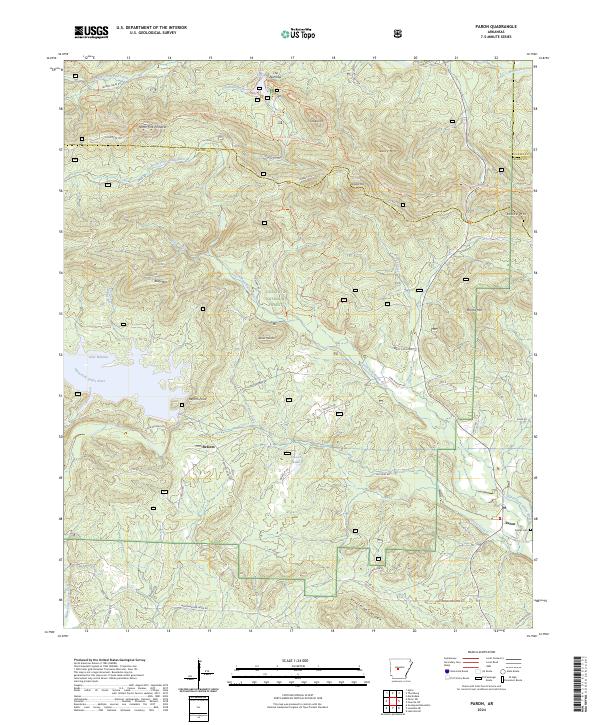 Paron, AR — USGS 7.5-minute topo (2024)