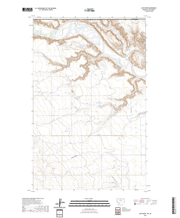 Lost River, MT-AB — USGS 7.5-minute topo (2024)