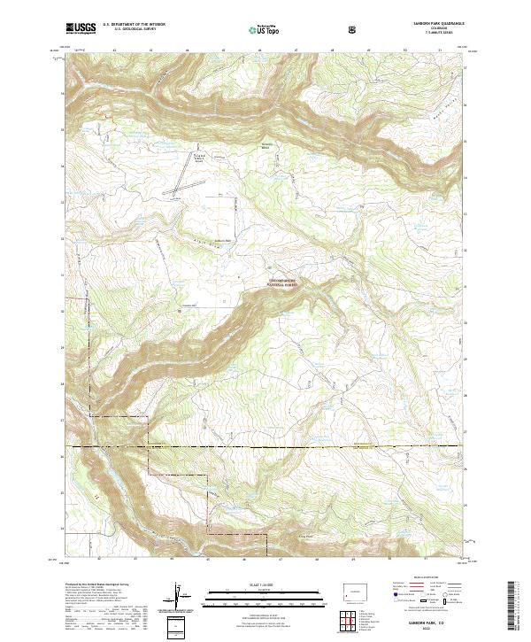 Sanborn Park, CO — USGS 7.5-minute topo (2022)