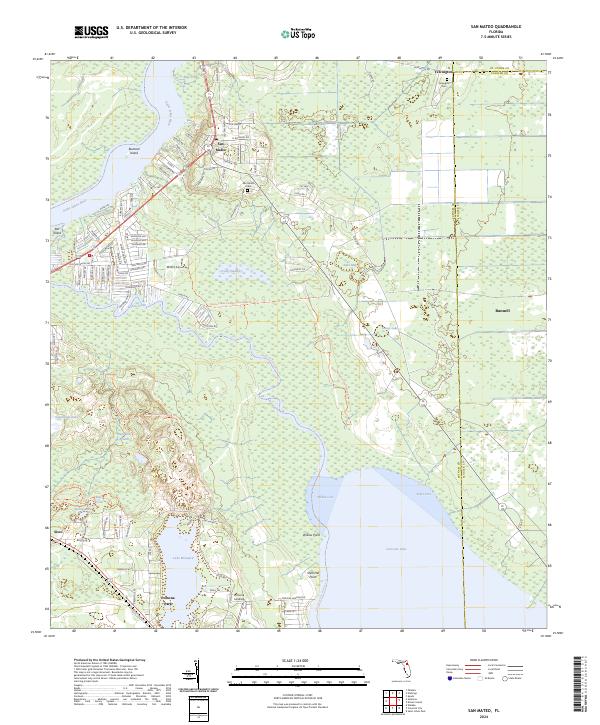 San Mateo, FL — USGS 7.5-minute topo (2024)