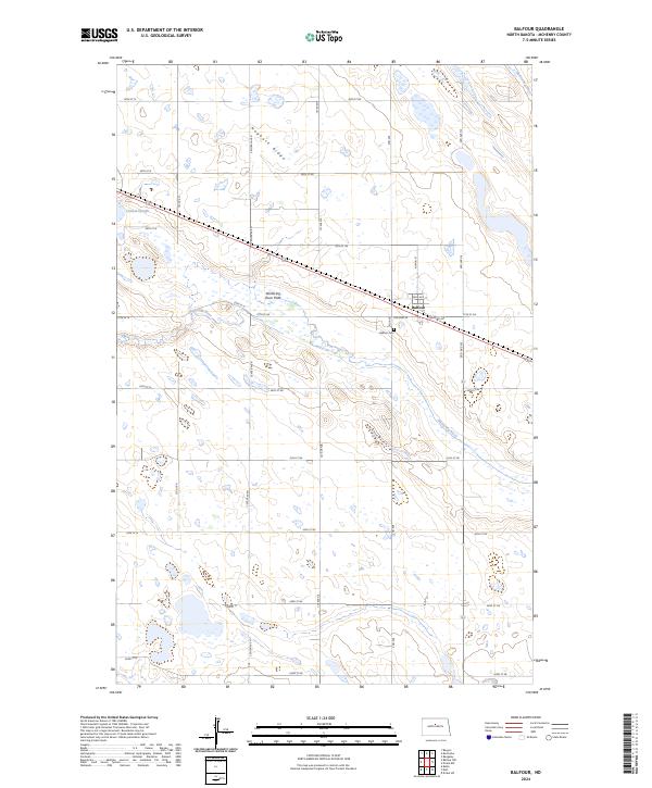 Balfour, ND — USGS 7.5-minute topo (2024)