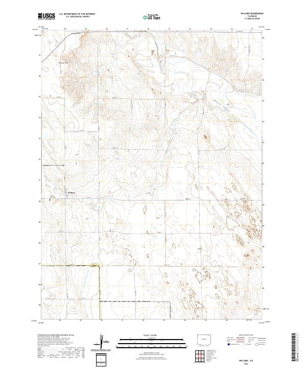 Willard, CO — USGS 7.5-minute topo (2022)