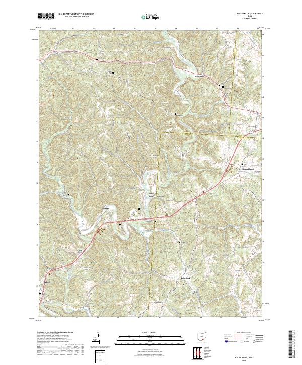 Vales Mills, OH — USGS 7.5-minute topo (2023)