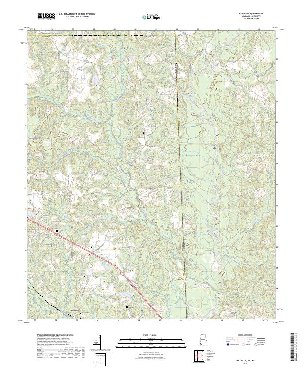 Earlville, AL-MS — USGS 7.5-minute topo (2024)