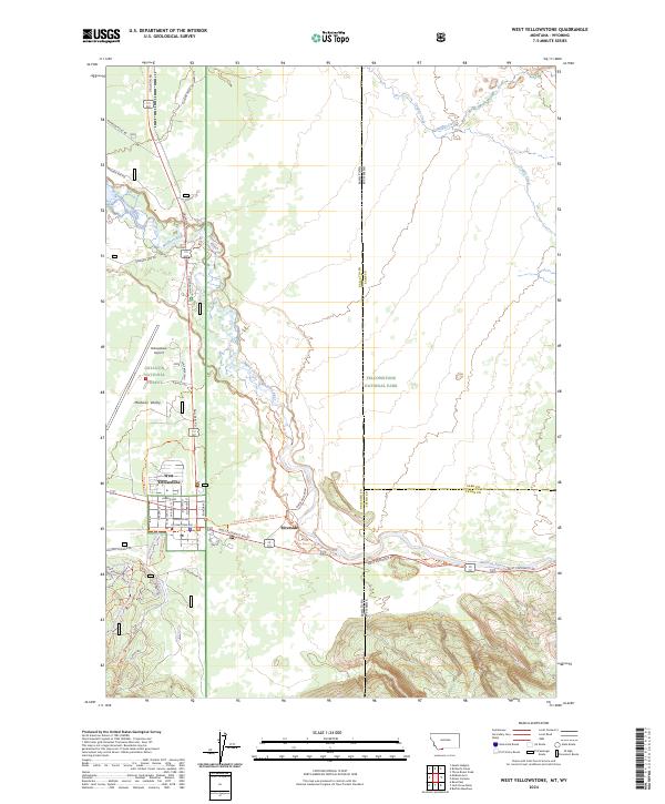 West Yellowstone, MT-WY — USGS 7.5-minute topo (2024)