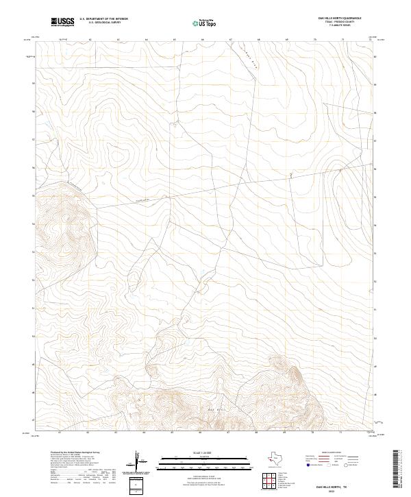 Oak Hills North, TX — USGS 7.5-minute topo (2022)