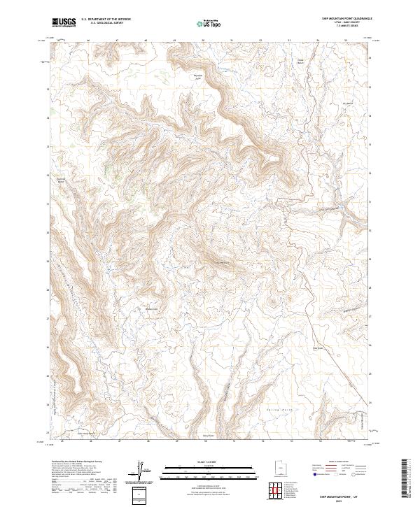 Ship Mountain Point, UT — USGS 7.5-minute topo (2023)