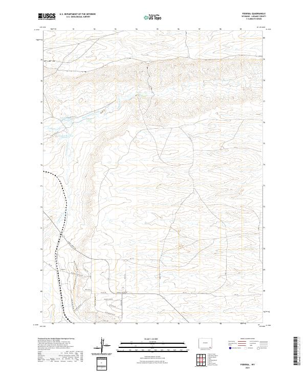 Federal, WY — USGS 7.5-minute topo (2021)