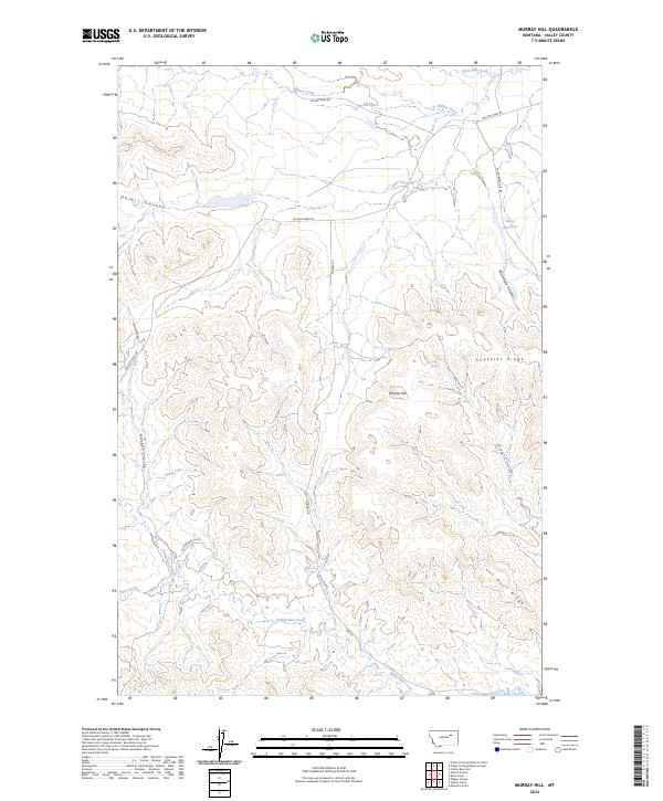 Murray Hill, MT — USGS 7.5-minute topo (2024)
