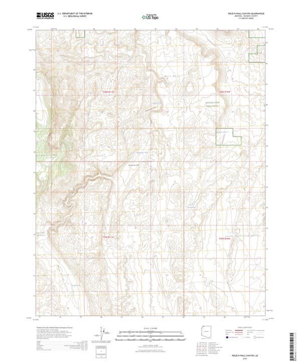 Hole-n-Wall Canyon, AZ — USGS 7.5-minute topo (2026)