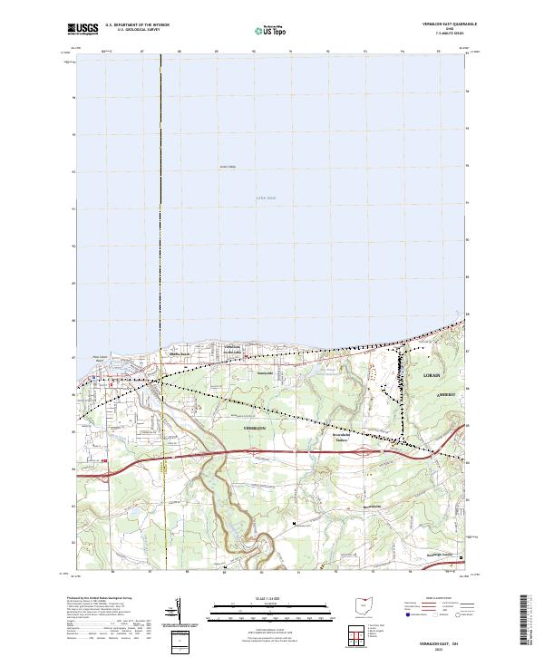 Vermilion East, OH — USGS 7.5-minute topo (2023)