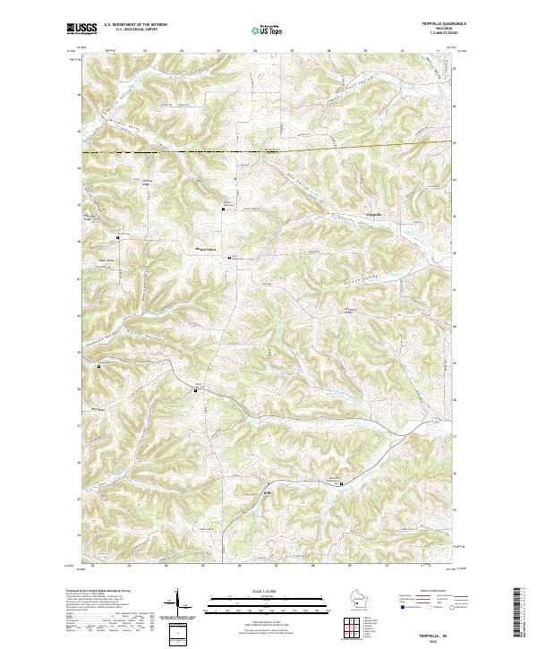 Trippville, WI — USGS 7.5-minute topo (2022)