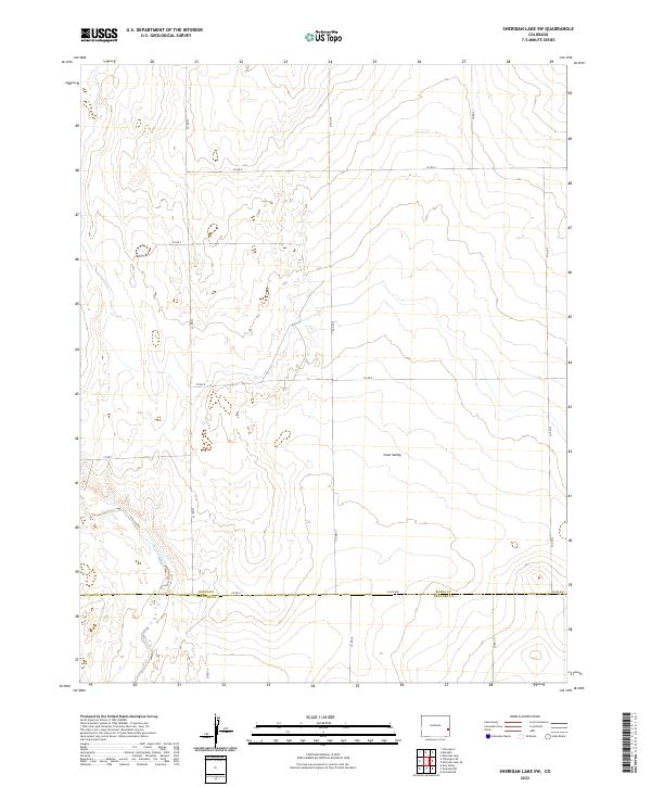 Sheridan Lake SW, CO — USGS 7.5-minute topo (2022)