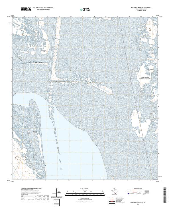 Potrero Lopeno SW, TX — USGS 7.5-minute topo (2022)