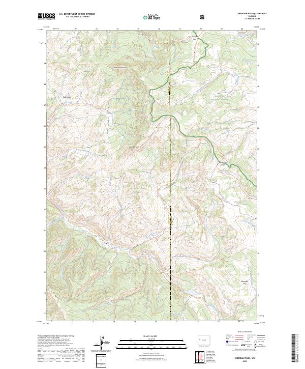 Sheridan Pass, WY — USGS 7.5-minute topo (2023)