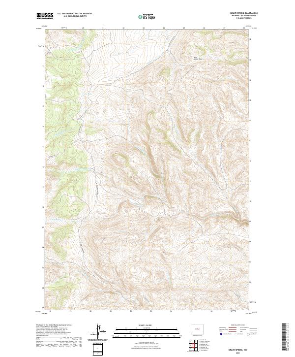 Grave Spring, WY — USGS 7.5-minute topo (2021)