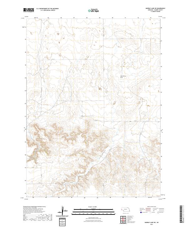 Murray Lake SW, NE — USGS 7.5-minute topo (2021)