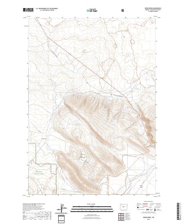 Horse Ridge, OR — USGS 7.5-minute topo (2023)