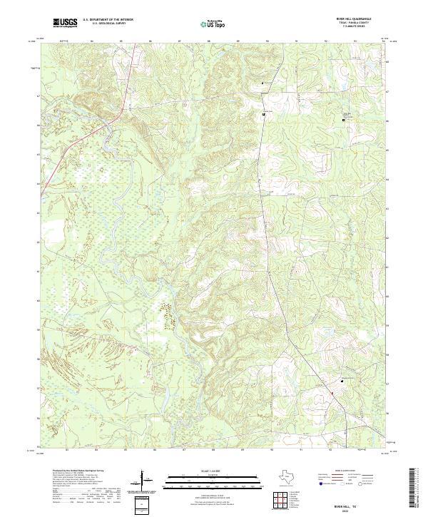 River Hill, TX — USGS 7.5-minute topo (2022)