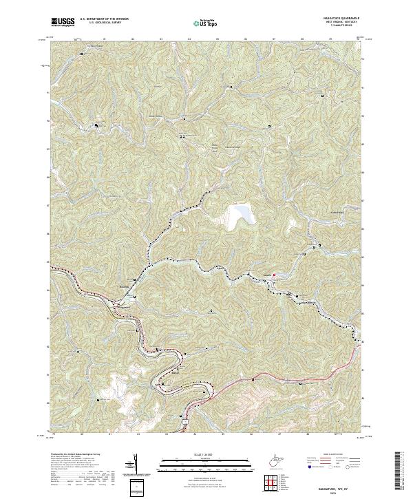 Naugatuck, WV-KY — USGS 7.5-minute topo (2023)