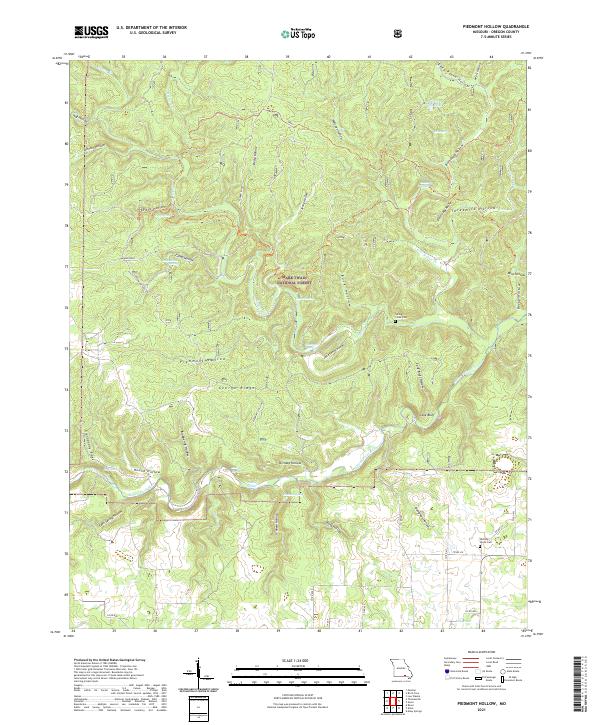 Piedmont Hollow, MO — USGS 7.5-minute topo (2021)
