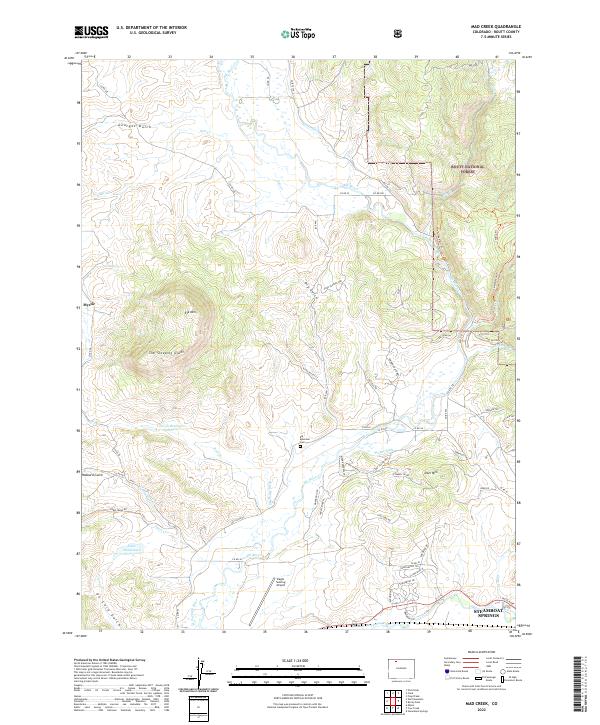 Mad Creek, CO — USGS 7.5-minute topo (2022)