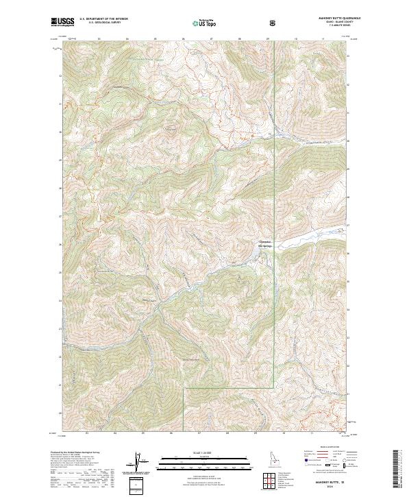 Mahoney Butte, ID — USGS 7.5-minute topo (2024)
