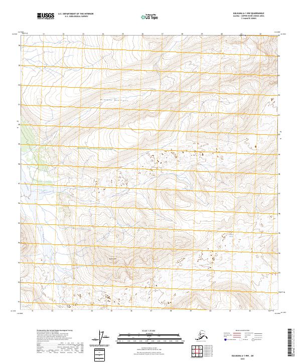 Gulkana A-1 NW, AK — USGS 7.5-minute topo (2023)