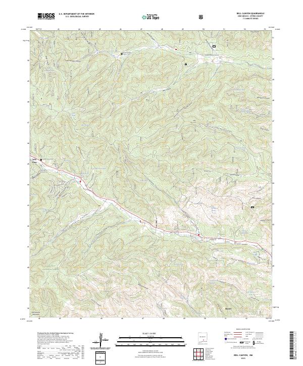 Bell Canyon, NM — USGS 7.5-minute topo (2023)