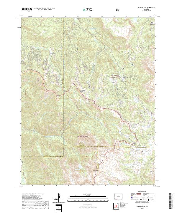 Elwood Pass, CO — USGS 7.5-minute topo (2022)