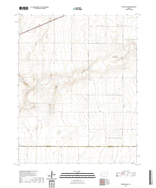 Richfield NW, KS — USGS 7.5-minute topo (2022)