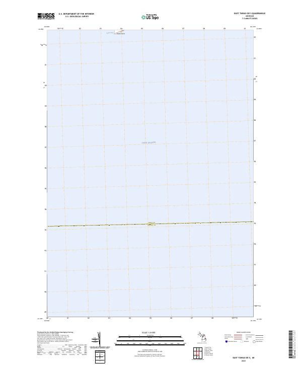 East Tawas OE S, MI — USGS 7.5-minute topo (2023)