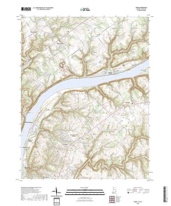 Owen, IN-KY — USGS 7.5-minute topo (2022)