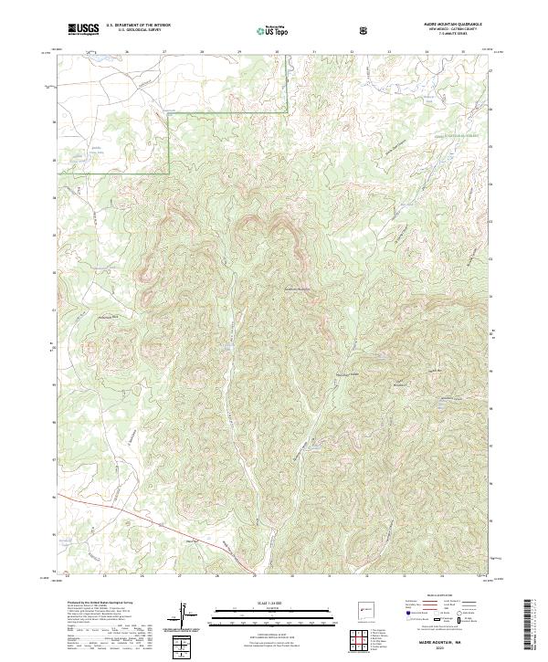Madre Mountain, NM — USGS 7.5-minute topo (2023)