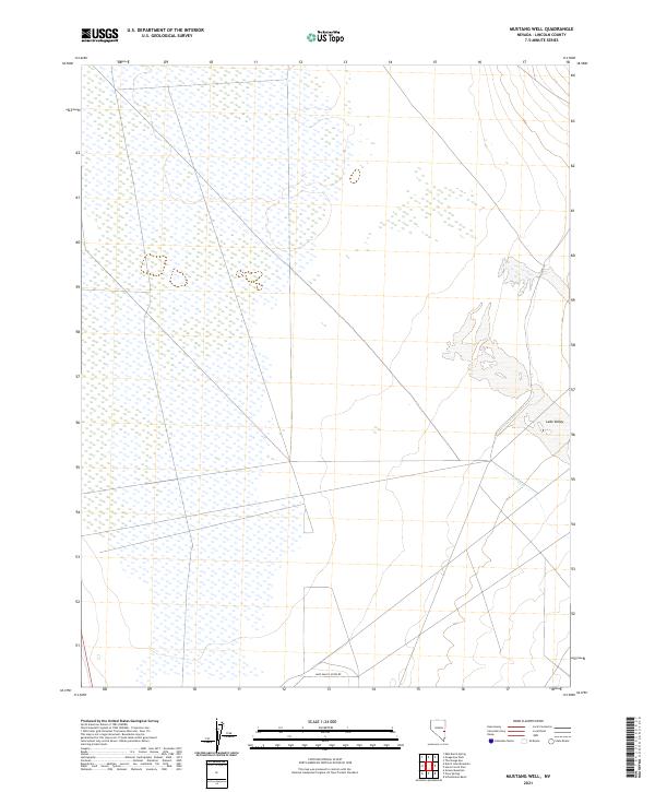 Mustang Well, NV — USGS 7.5-minute topo (2021)