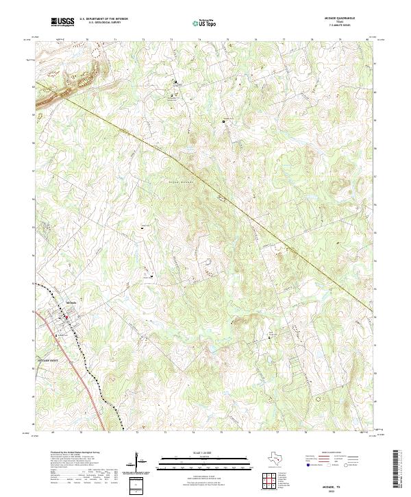 McDade, TX — USGS 7.5-minute topo (2022)
