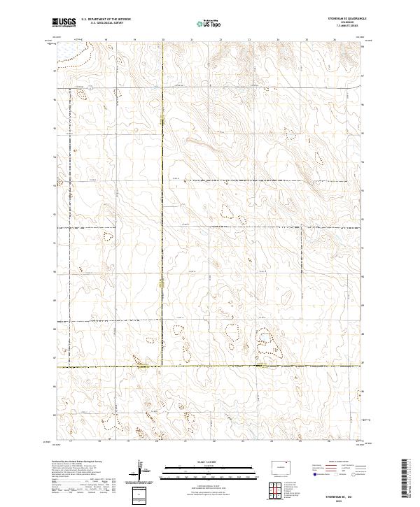 Stoneham SE, CO — USGS 7.5-minute topo (2022)