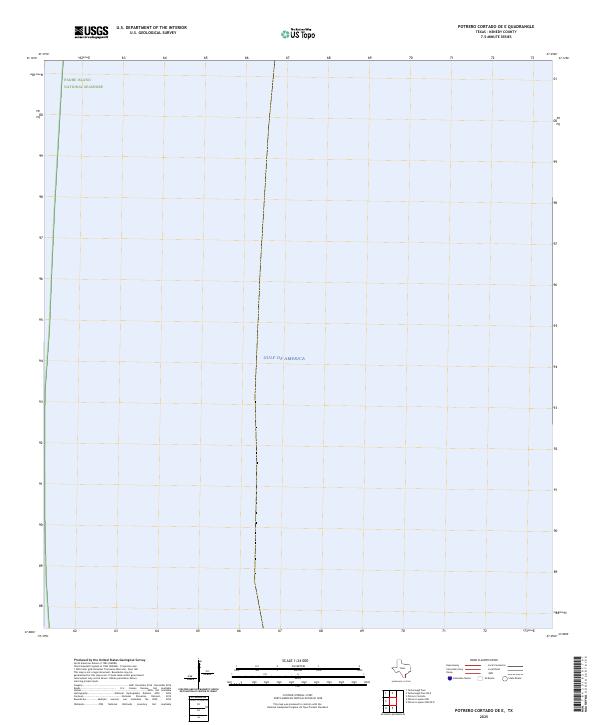 Potrero Cortado OE E, TX — USGS 7.5-minute topo (2025)