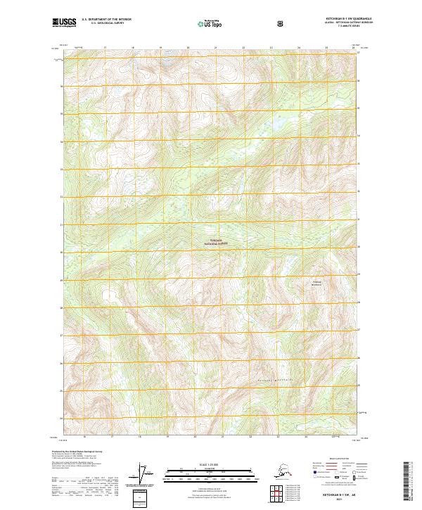 Ketchikan B-1 SW, AK — USGS 7.5-minute topo (2021)