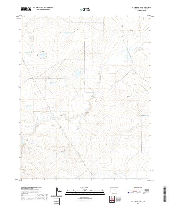 Yellowbank Creek, CO — USGS 7.5-minute topo (2022)