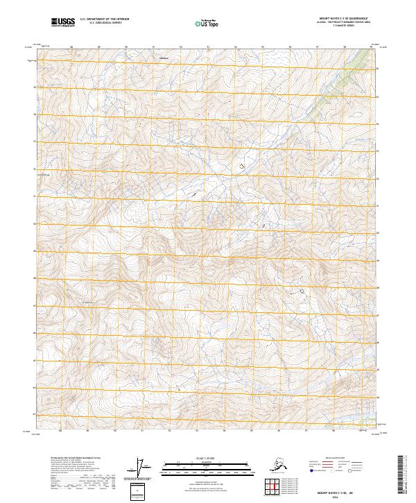 Mount Hayes C-3 SE, AK — USGS 7.5-minute topo (2024)