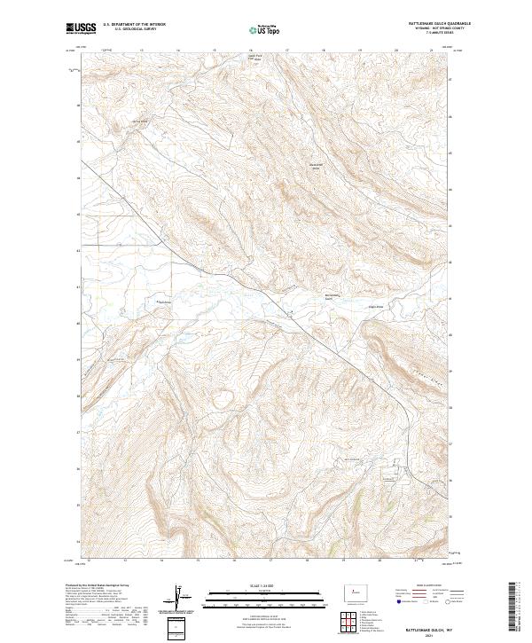 Rattlesnake Gulch, WY — USGS 7.5-minute topo (2021)