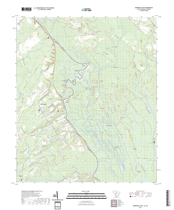 Hardeeville NW, SC-GA — USGS 7.5-minute topo (2024)
