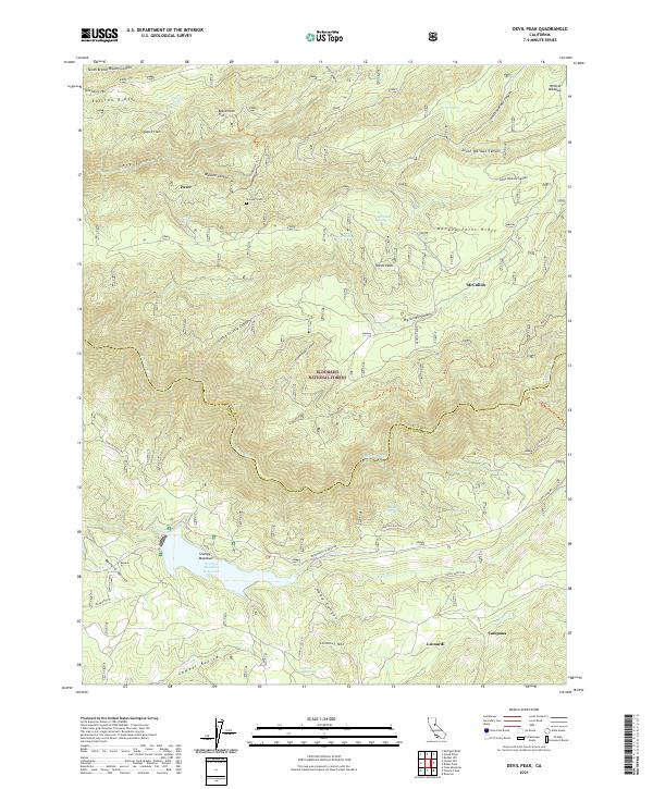 Devil Peak, CA — USGS 7.5-minute topo (2021)