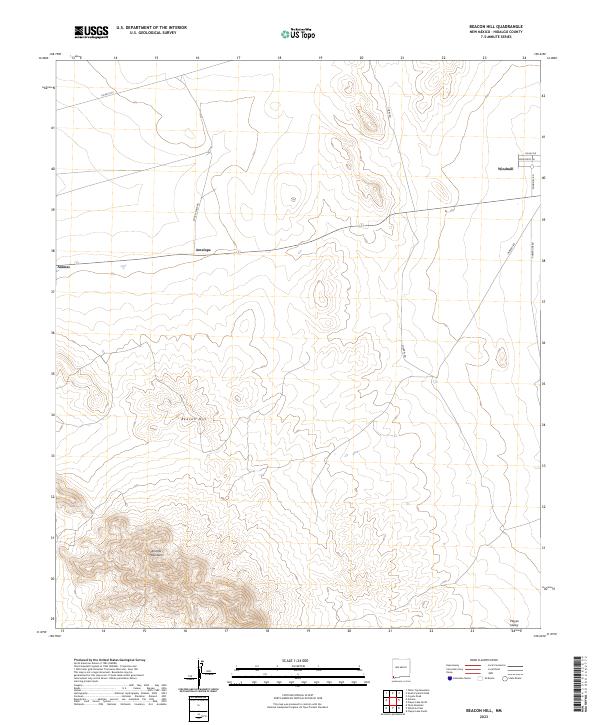 Beacon Hill, NM — USGS 7.5-minute topo (2023)