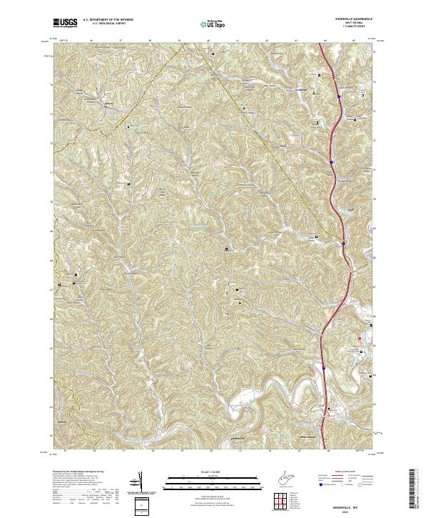 Sissonville, WV — USGS 7.5-minute topo (2023)