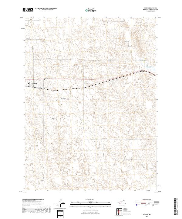 Dickens, NE — USGS 7.5-minute topo (2021)