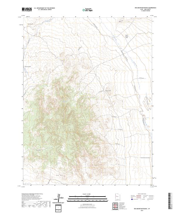 Keg Mountain Ranch, UT — USGS 7.5-minute topo (2023)