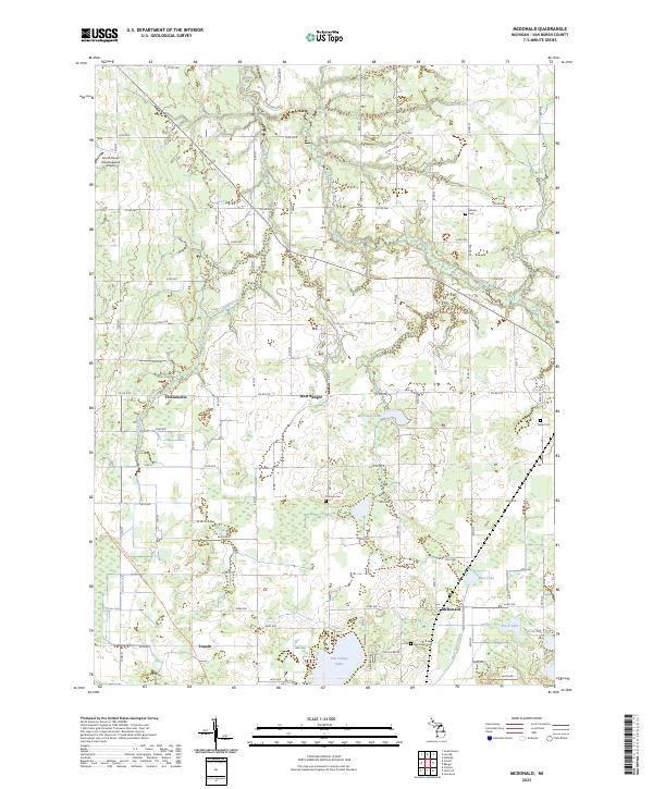 McDonald, MI — USGS 7.5-minute topo (2023)